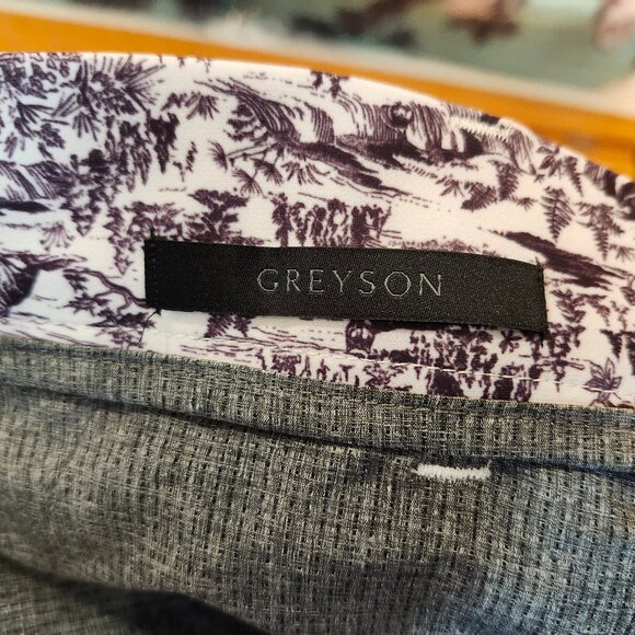 GREYSON Peaks & Parks Shorts Golf Arctic Wolf Print - Picture 6 of 8